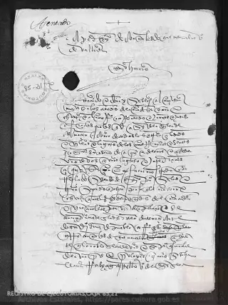 ARCHV, Registro de Ejecutorias, caja 85, 21, page 1